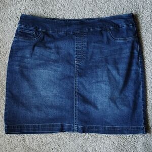 Chico's Dark Blue Mini Skirt
